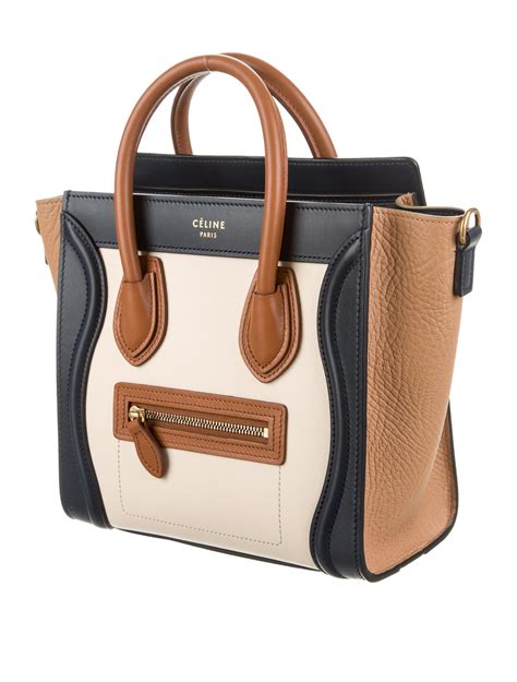 celine nano luggage tote sale|Celine nano luggage shoulder bag.